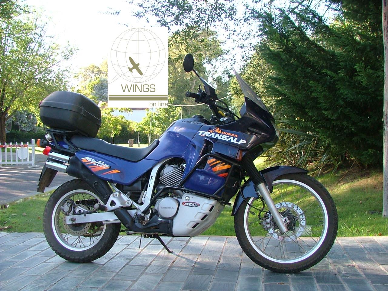 Moto Honda Transalp 1996 x ULM Falcon Biplaza