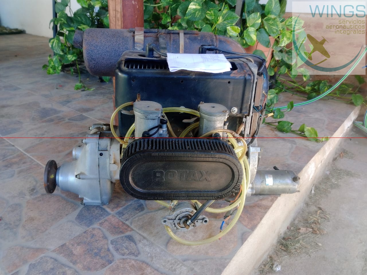 Motor Rotax 503 con hélice