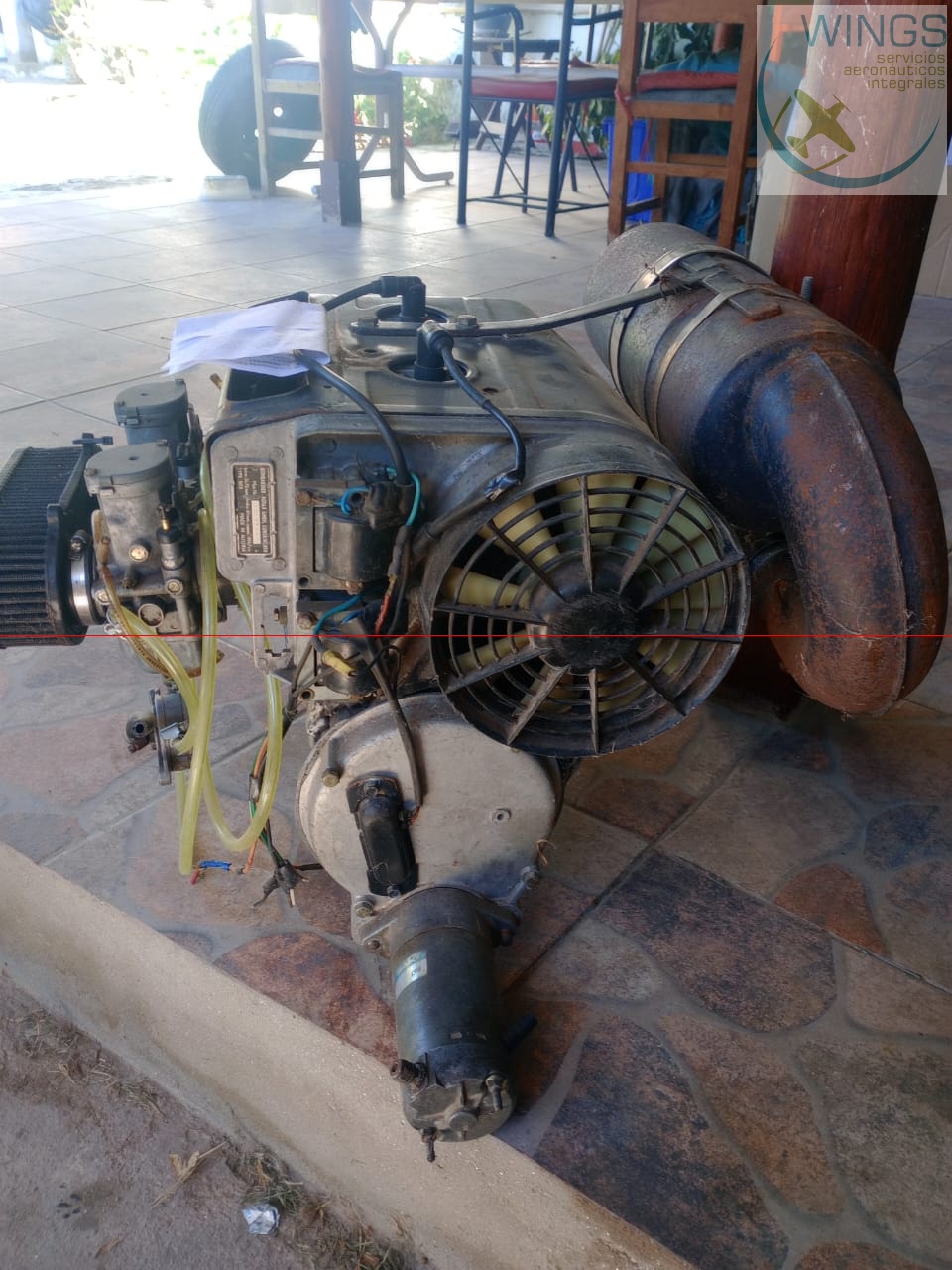Motor Rotax 503 con hélice