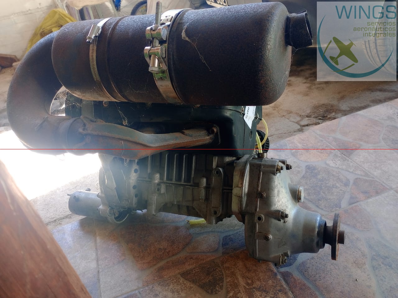 Motor Rotax 503 con hélice