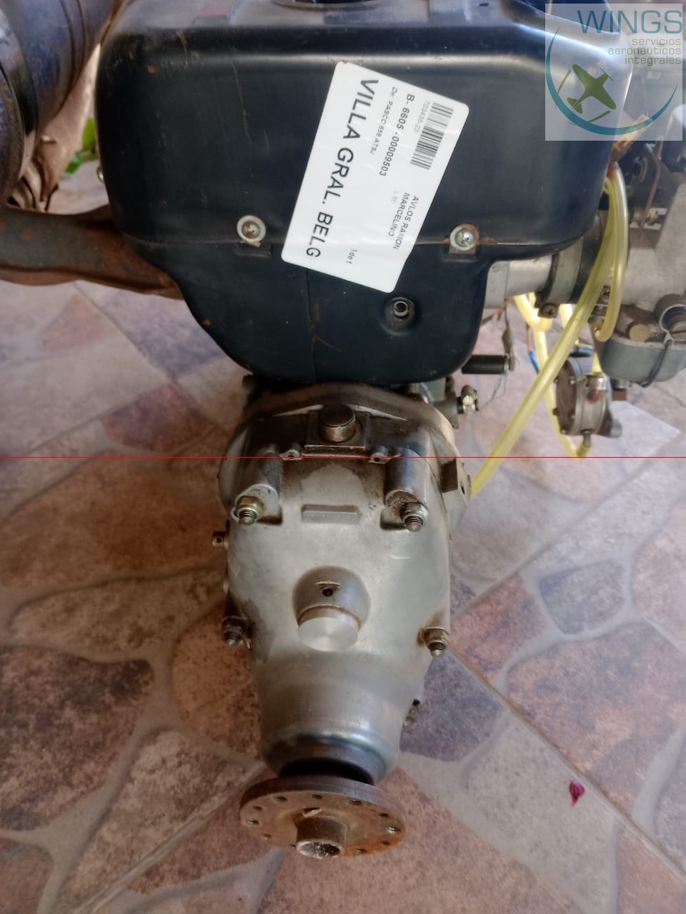 Motor Rotax 503 con hélice