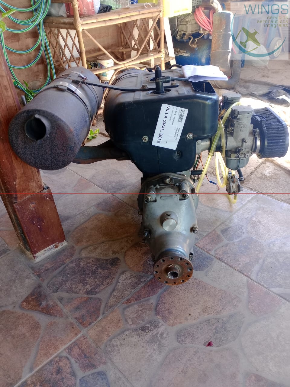 Motor Rotax 503 con hélice
