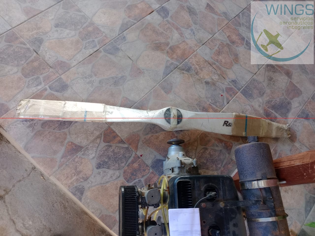Motor Rotax 503 con hélice