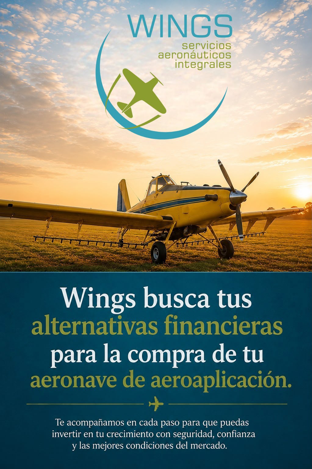 Financiamiento de aeroaplicadores.