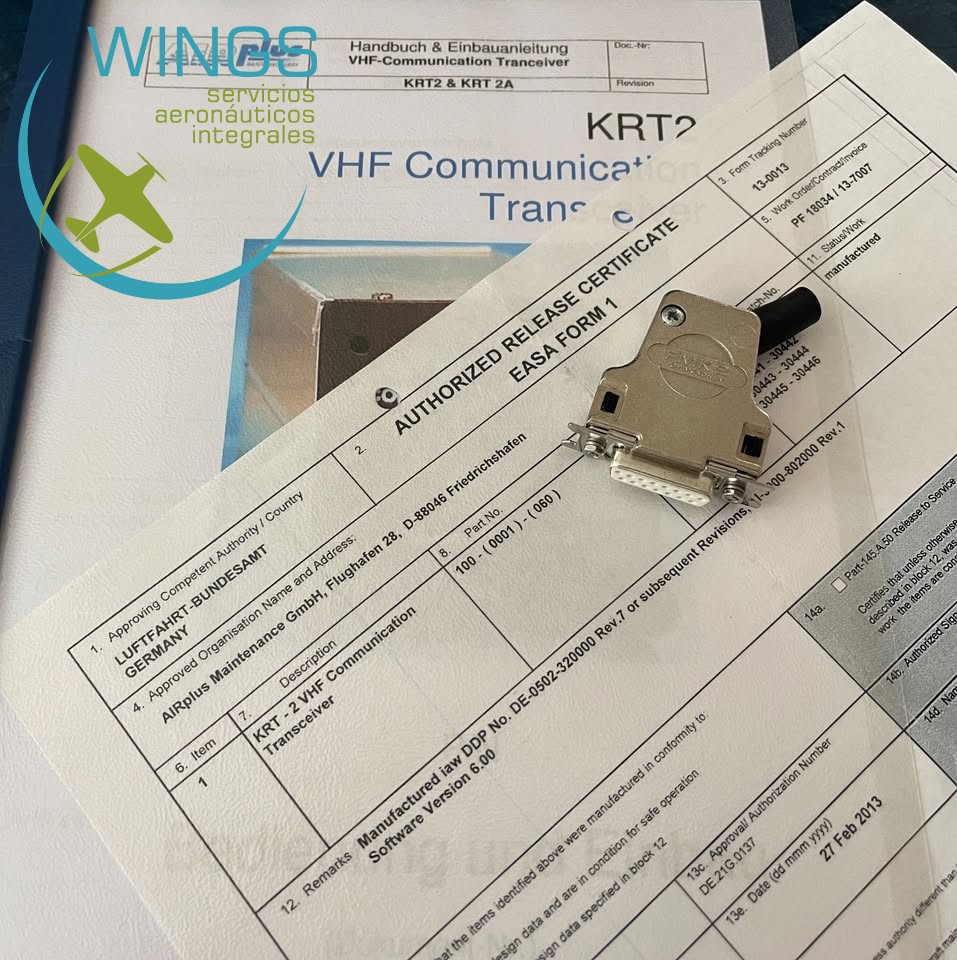 Transceptor de comunicación VHF KRT-2